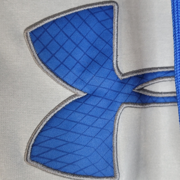 Mens Under Armour Gray/Blue hoodie Size Medium - Picture 3 of 11